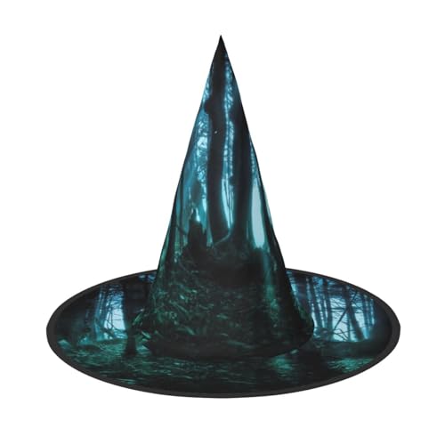 GZHYHAKAN Ghost Hid Behind The Trees Print Halloween Hat For Parties, Carnivals, And Role Play - Lightweight, Comfortable GZHYHAKAN Ghost Hid Behind The Trees Print Halloween Hat For Parties, Carnivals, And Role Play - Lightweight, Comfortable von GZHYHAKAN
