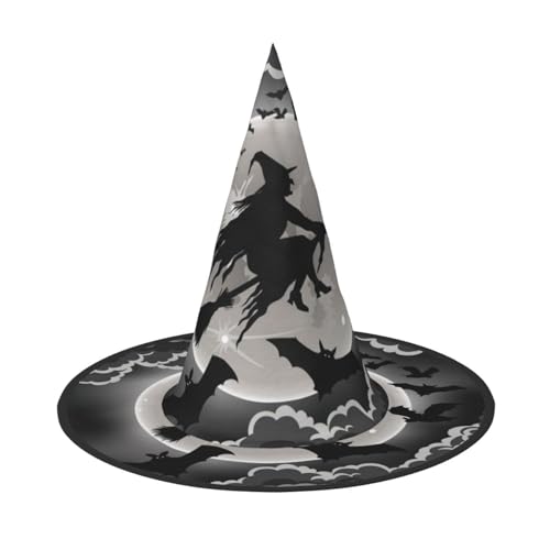 GZHYHAKAN Halloween Hexe Print Halloween Hut für Partys, Karneval und Rollenspiele - leicht, bequem von GZHYHAKAN