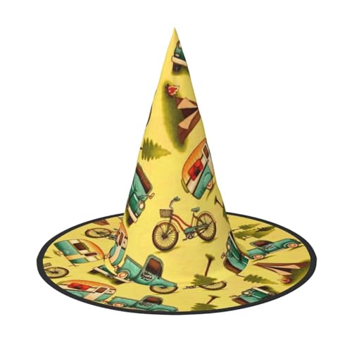 GZHYHAKAN Halloween-Hut mit Auto- und Fahrraddruck, für Partys, Karneval, Rollenspiele - leicht, bequem GZHYHAKAN Halloween-Hut mit Auto- und Fahrraddruck, für Partys, Karneval, Rollenspiele - leicht, bequem von GZHYHAKAN