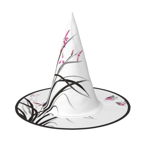 GZHYHAKAN Halloween-Hut mit Blumen-Schmetterlings-Druck, für Partys, Karneval, Rollenspiele - leicht, bequem GZHYHAKAN Halloween-Hut mit Blumen-Schmetterlings-Druck, für Partys, Karneval, Rollenspiele - leicht, bequem von GZHYHAKAN