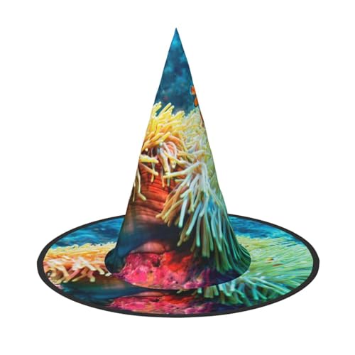 GZHYHAKAN Halloween-Hut mit Clownfisch-Druck, für Partys, Karneval, Rollenspiele - leicht, bequem von GZHYHAKAN
