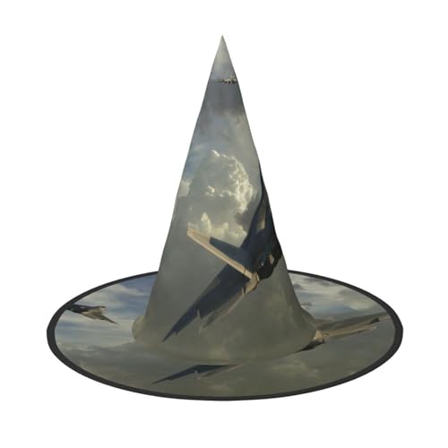 GZHYHAKAN Halloween Hut mit Flugzeugdruck für Partys, Karneval und Rollenspiele - leicht, bequem GZHYHAKAN Halloween Hut mit Flugzeugdruck für Partys, Karneval und Rollenspiele - leicht, bequem von GZHYHAKAN