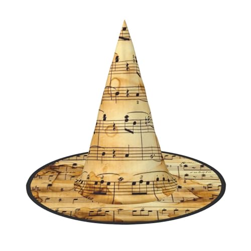 GZHYHAKAN Halloween-Hut mit Musiknoten-Druck, für Partys, Karneval und Rollenspiele, leicht, bequem GZHYHAKAN Halloween-Hut mit Musiknoten-Druck, für Partys, Karneval und Rollenspiele, leicht, bequem von GZHYHAKAN