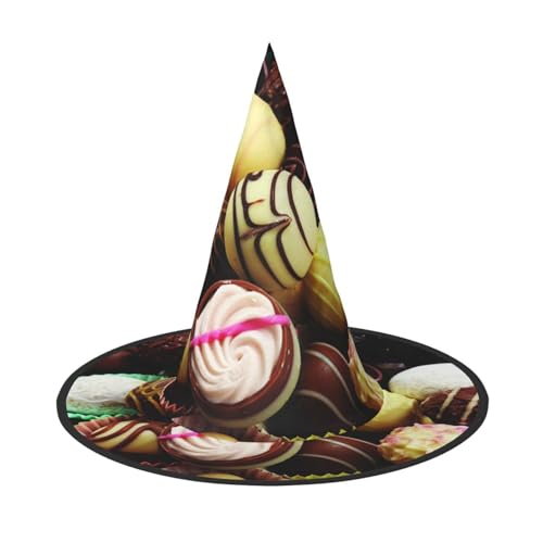 GZHYHAKAN Halloween-Hut mit Schokoladendruck für Partys, Karneval und Rollenspiele - leicht, bequem GZHYHAKAN Halloween-Hut mit Schokoladendruck für Partys, Karneval und Rollenspiele - leicht, bequem von GZHYHAKAN