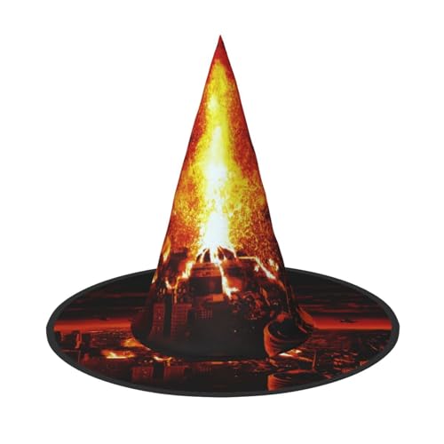 GZHYHAKAN Halloween-Hut mit Vulkandruck, für Partys, Karneval, Rollenspiele - leicht, bequem GZHYHAKAN Halloween-Hut mit Vulkandruck, für Partys, Karneval, Rollenspiele - leicht, bequem von GZHYHAKAN