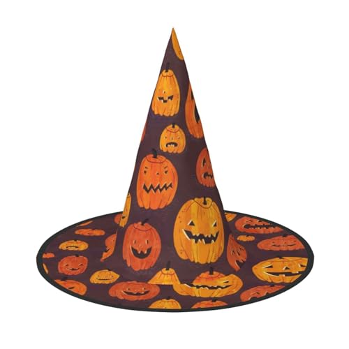 GZHYHAKAN Halloween Kürbis Print Halloween Hut für Partys, Karneval und Rollenspiele - leicht, bequem von GZHYHAKAN
