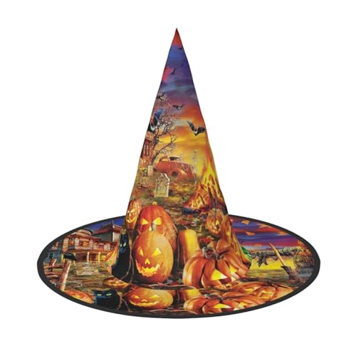 GZHYHAKAN Halloween Totenkopf Print Halloween Hut für Partys, Karneval und Rollenspiele - leicht, bequem GZHYHAKAN Halloween Totenkopf Print Halloween Hut für Partys, Karneval und Rollenspiele - leicht, bequem von GZHYHAKAN