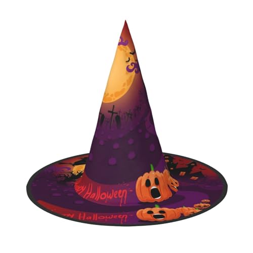 GZHYHAKAN Happy Halloween Print Halloween Hut für Partys, Karneval und Rollenspiele - leicht, bequem GZHYHAKAN Happy Halloween Print Halloween Hut für Partys, Karneval und Rollenspiele - leicht, bequem von GZHYHAKAN