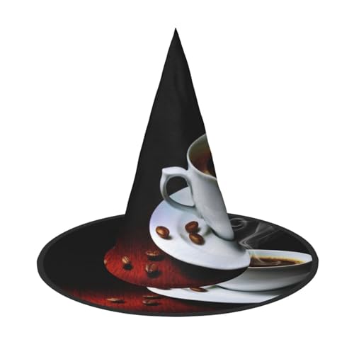GZHYHAKAN Heiße Kaffee mit Kaffeebohnen Druck Halloween Hut für Partys, Karneval und Rollenspiele - leicht, bequem GZHYHAKAN Heiße Kaffee mit Kaffeebohnen Druck Halloween Hut für Partys, Karneval und Rollenspiele - leicht, bequem von GZHYHAKAN
