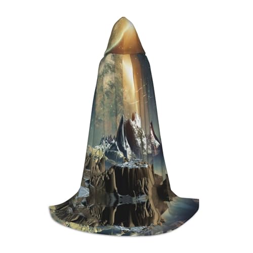 GZHYHAKAN Kapuzenumhang mit Erdgebirge für Jugendliche, perfekt für Halloween, Rollenspiele und Themenpartys GZHYHAKAN Kapuzenumhang mit Erdgebirge für Jugendliche, perfekt für Halloween, Rollenspiele und Themenpartys von GZHYHAKAN