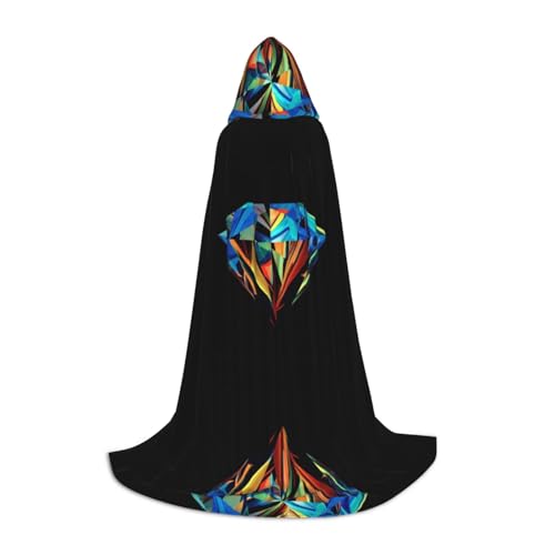 GZHYHAKAN Kapuzenumhang mit Galaxie-Diamant-Druck, für Teenager, perfekt für Halloween, Rollenspiele und Themenpartys GZHYHAKAN Kapuzenumhang mit Galaxie-Diamant-Druck, für Teenager, perfekt für Halloween, Rollenspiele und Themenpartys von GZHYHAKAN