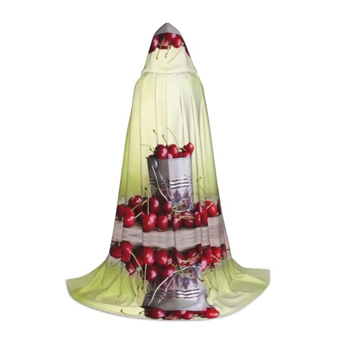 GZHYHAKAN Kapuzenumhang mit Kirschenmotiv für Teenager, perfekt für Halloween, Rollenspiele und Themenpartys GZHYHAKAN Kapuzenumhang mit Kirschenmotiv für Teenager, perfekt für Halloween, Rollenspiele und Themenpartys von GZHYHAKAN