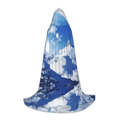 GZHYHAKAN Kapuzenumhang mit Schneegebirge für Jugendliche, perfekt für Halloween, Rollenspiele und Themenpartys GZHYHAKAN Kapuzenumhang mit Schneegebirge für Jugendliche, perfekt für Halloween, Rollenspiele und Themenpartys von GZHYHAKAN