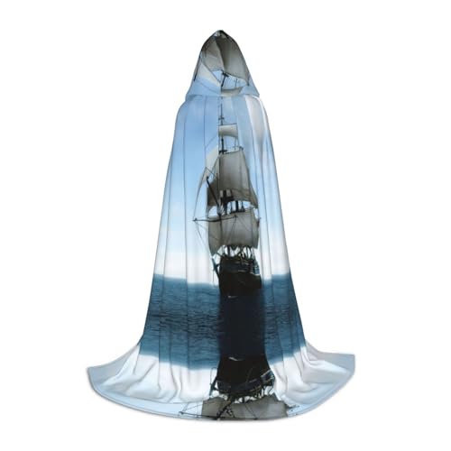 GZHYHAKAN Kapuzenumhang mit altem Segelschiff-Druck, für Teenager, perfekt für Halloween, Rollenspiele und Themenpartys GZHYHAKAN Kapuzenumhang mit altem Segelschiff-Druck, für Teenager, perfekt für Halloween, Rollenspiele und Themenpartys von GZHYHAKAN