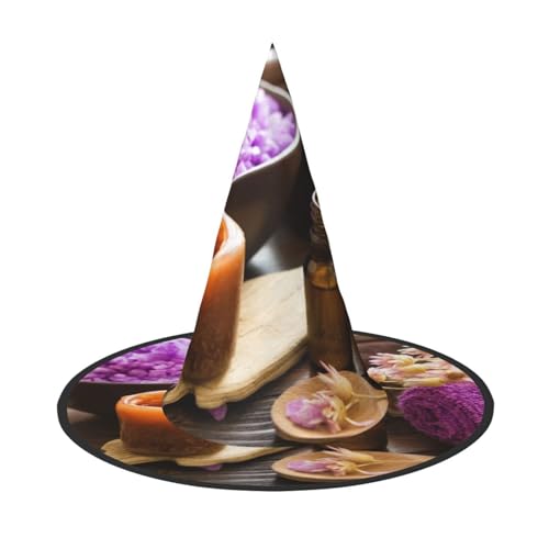GZHYHAKAN Lavendelblüte und Spa Salzdruck Halloween Hut für Partys, Karneval und Rollenspiele - leicht, bequem GZHYHAKAN Lavendelblüte und Spa Salzdruck Halloween Hut für Partys, Karneval und Rollenspiele - leicht, bequem von GZHYHAKAN