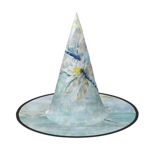 GZHYHAKAN Libelle Lotus Print Halloween Hut für Partys, Karneval und Rollenspiele - leicht, bequem GZHYHAKAN Libelle Lotus Print Halloween Hut für Partys, Karneval und Rollenspiele - leicht, bequem von GZHYHAKAN