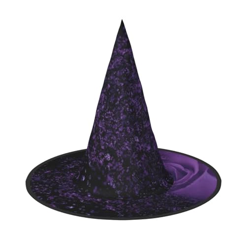 GZHYHAKAN Lila Rose Print Halloween Hut für Partys, Karneval und Rollenspiele - leicht, bequem von GZHYHAKAN