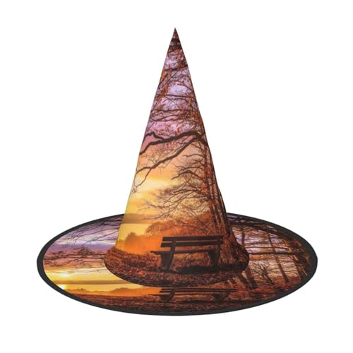 GZHYHAKAN Lonely Bench Sonnenuntergang Print Halloween Hut für Partys, Karneval und Rollenspiele - leicht, bequem GZHYHAKAN Lonely Bench Sonnenuntergang Print Halloween Hut für Partys, Karneval und Rollenspiele - leicht, bequem von GZHYHAKAN
