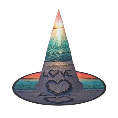GZHYHAKAN Love Beach Print Halloween Hut für Partys, Karneval und Rollenspiele - leicht, bequem GZHYHAKAN Love Beach Print Halloween Hut für Partys, Karneval und Rollenspiele - leicht, bequem von GZHYHAKAN