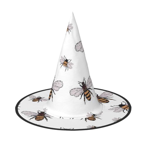 GZHYHAKAN Lustiger Bienen-Print Halloween Hut für Partys, Karneval und Rollenspiele - leicht, bequem von GZHYHAKAN