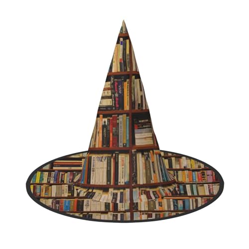 GZHYHAKAN Ordentlicher Bücherregaldruck Halloween Hut für Partys, Karneval und Rollenspiele - leicht, bequem von GZHYHAKAN