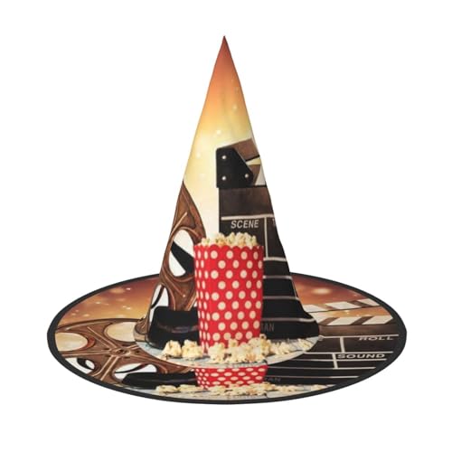 GZHYHAKAN Popcorn und Filmausrüstung Druck Halloween Hut für Partys, Karneval und Rollenspiele - leicht, bequem GZHYHAKAN Popcorn und Filmausrüstung Druck Halloween Hut für Partys, Karneval und Rollenspiele - leicht, bequem von GZHYHAKAN