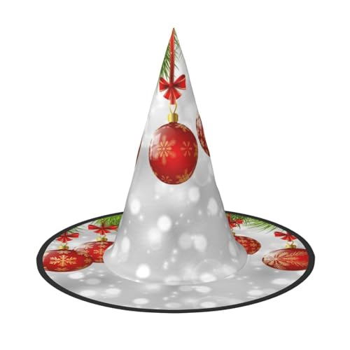 GZHYHAKAN Red Ball Xmas Print Halloween Hut für Partys, Karneval und Rollenspiele - leicht, bequem GZHYHAKAN Red Ball Xmas Print Halloween Hut für Partys, Karneval und Rollenspiele - leicht, bequem von GZHYHAKAN