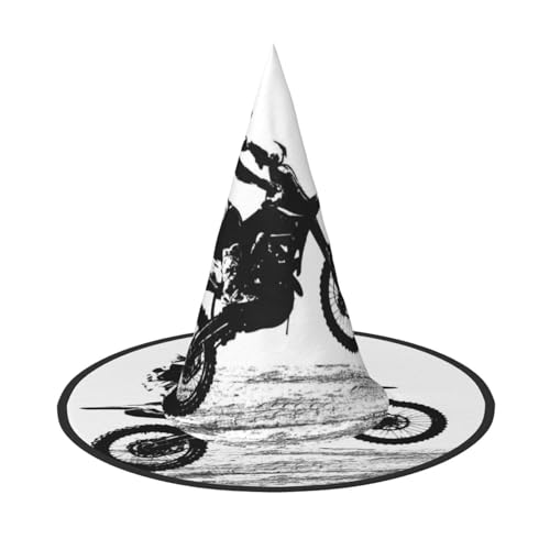 GZHYHAKAN Rider Silhouette Print Halloween Hut für Partys, Karneval und Rollenspiele - leicht, bequem von GZHYHAKAN