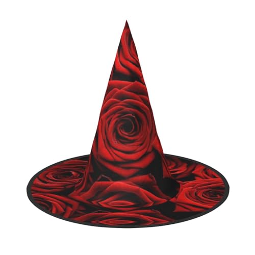 GZHYHAKAN Rote Liebe Rosen Druck Halloween Hut für Partys, Karneval und Rollenspiele - leicht, bequem GZHYHAKAN Rote Liebe Rosen Druck Halloween Hut für Partys, Karneval und Rollenspiele - leicht, bequem von GZHYHAKAN