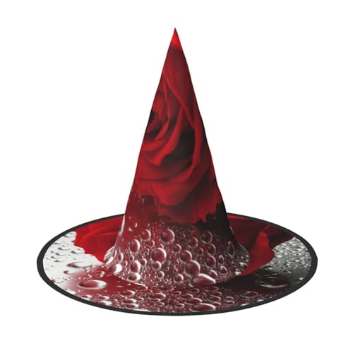 GZHYHAKAN Rote Rose Blumendruck Halloween Hut für Partys, Karneval und Rollenspiele - leicht, bequem GZHYHAKAN Rote Rose Blumendruck Halloween Hut für Partys, Karneval und Rollenspiele - leicht, bequem von GZHYHAKAN