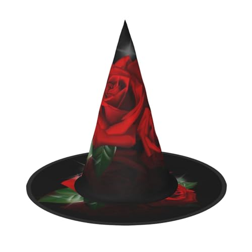 GZHYHAKAN Rote Rosen Druck Halloween Hut für Partys, Karneval und Rollenspiele - leicht, bequem GZHYHAKAN Rote Rosen Druck Halloween Hut für Partys, Karneval und Rollenspiele - leicht, bequem von GZHYHAKAN