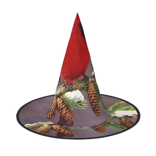 GZHYHAKAN Roter Vogel auf Ast Druck Halloween Hut für Partys, Karneval und Rollenspiele - leicht, bequem GZHYHAKAN Roter Vogel auf Ast Druck Halloween Hut für Partys, Karneval und Rollenspiele - leicht, bequem von GZHYHAKAN