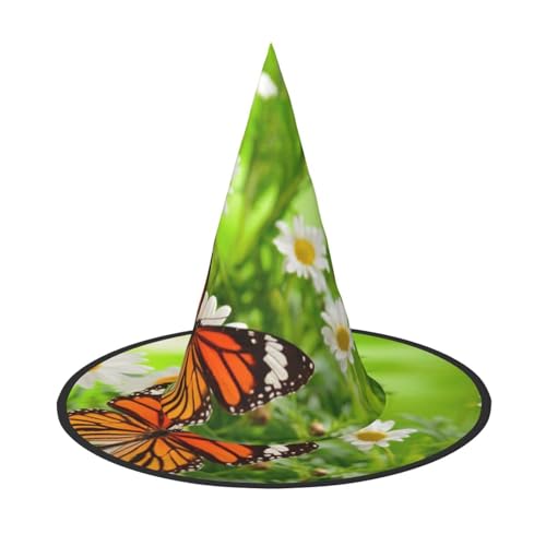 GZHYHAKAN Schmetterling auf Gänseblümchen Blumendruck Halloween Hut für Partys, Karneval und Rollenspiele - leicht, bequem GZHYHAKAN Schmetterling auf Gänseblümchen Blumendruck Halloween Hut für Partys, Karneval und Rollenspiele - leicht, bequem von GZHYHAKAN