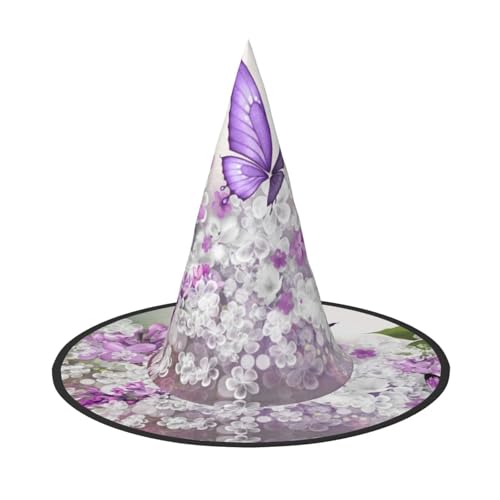 GZHYHAKAN Schmetterlings-Blumen-Druck Halloween-Hut für Partys, Karneval und Rollenspiele - leicht, bequem GZHYHAKAN Schmetterlings-Blumen-Druck Halloween-Hut für Partys, Karneval und Rollenspiele - leicht, bequem von GZHYHAKAN
