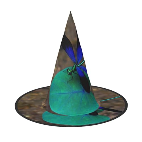GZHYHAKAN Schwarzer und blauer Libellen-Print Halloween-Hut für Partys, Karneval und Rollenspiele - leicht, bequem GZHYHAKAN Schwarzer und blauer Libellen-Print Halloween-Hut für Partys, Karneval und Rollenspiele - leicht, bequem von GZHYHAKAN
