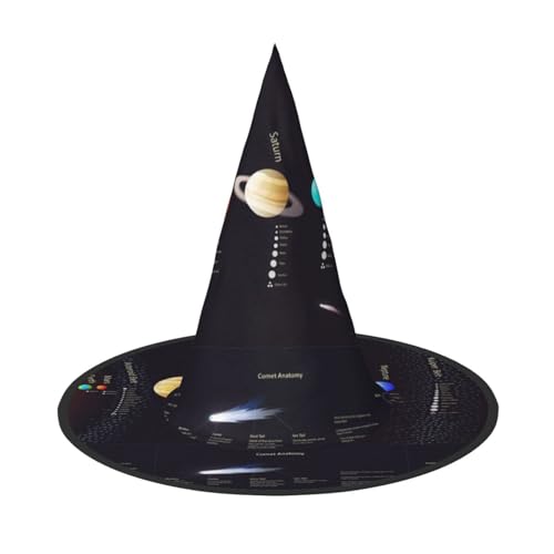 GZHYHAKAN Sonnensystem Jupiter Saturn Print Halloween Hut für Partys, Karneval und Rollenspiele - leicht, bequem GZHYHAKAN Sonnensystem Jupiter Saturn Print Halloween Hut für Partys, Karneval und Rollenspiele - leicht, bequem von GZHYHAKAN