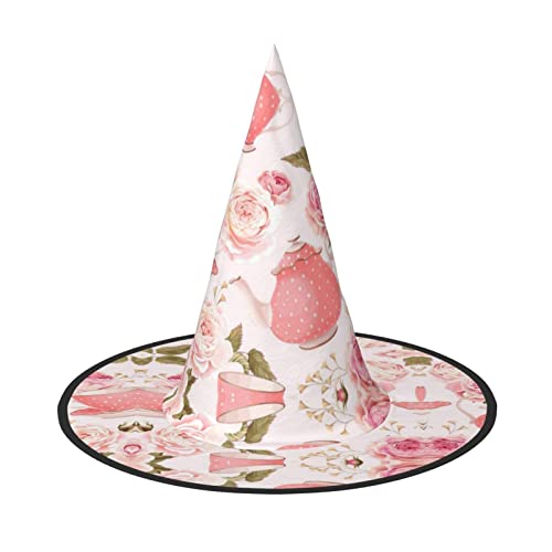 GZHYHAKAN Teetassen mit Rosen, romantischer Shabby-Druck, Halloween-Hut für Partys, Karneval, Rollenspiele - leicht, bequem GZHYHAKAN Teetassen mit Rosen, romantischer Shabby-Druck, Halloween-Hut für Partys, Karneval, Rollenspiele - leicht, bequem von GZHYHAKAN
