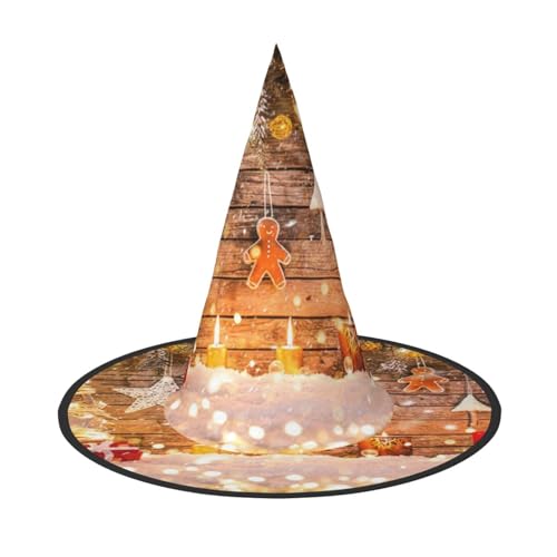 GZHYHAKAN Weihnachtsbäume Kerzen Druck Halloween Hut für Partys, Karneval und Rollenspiele - leicht, bequem von GZHYHAKAN