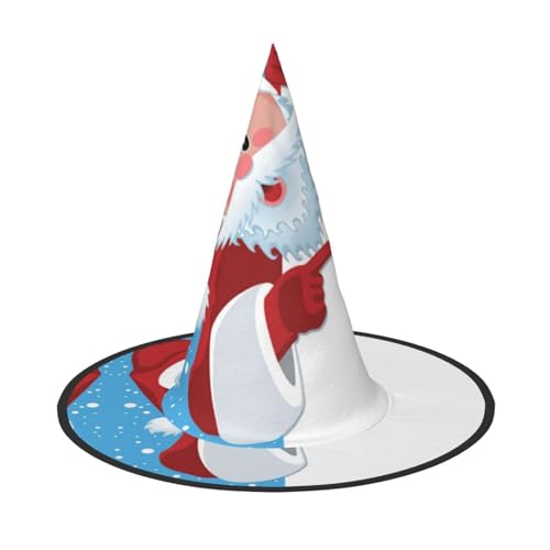 GZHYHAKAN Weihnachtsmütze mit Weihnachtsmann-Druck, Halloween-Mütze für Partys, Karneval, Rollenspiele - leicht, bequem GZHYHAKAN Weihnachtsmütze mit Weihnachtsmann-Druck, Halloween-Mütze für Partys, Karneval, Rollenspiele - leicht, bequem von GZHYHAKAN