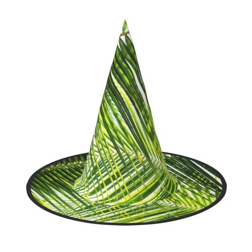 Palmblätter Grüntöne Druck Halloween Hut für Partys, Karneval und Rollenspiele - leicht, bequem Palmblätter Grüntöne Druck Halloween Hut für Partys, Karneval und Rollenspiele - leicht, bequem von GZHYHAKAN