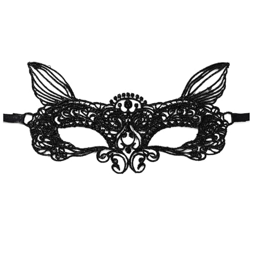 GZSRTT Karneval Schwarze Maske,Partymaske Teufel Maske Damen Spitzenmaske Maskerade Cosplay Kostüm Phantom Of The Opera Schwarze Spitzenmaske Karnevalsmaske Schwarz,Maske Schwarz Spitze Schwarze Maske GZSRTT Karneval Schwarze Maske,Partymaske Teufel Maske Damen Spitzenmaske Maskerade Cosplay Kostüm Phantom Of The Opera Schwarze Spitzenmaske Karnevalsmaske Schwarz,Maske Schwarz Spitze Schwarze Maske von GZSRTT