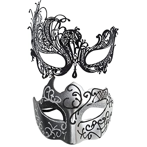 GZSRTT Maskenkarneval,Gold Venezianische Masken Maskenball Herren Katzenmaske Damen Maske Augenmaske Kostüm Paar-Maskerade-Maske-Set White Mask Schwarze Maske Karneval,Augenmaske Maskenball Venezianis GZSRTT Maskenkarneval,Gold Venezianische Masken Maskenball Herren Katzenmaske Damen Maske Augenmaske Kostüm Paar-Maskerade-Maske-Set White Mask Schwarze Maske Karneval,Augenmaske Maskenball Venezianis von GZSRTT