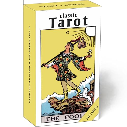 Tarotkarten für Anfänger, Klassische Tarotkarten mit Bedeutungen auf ihnen, 78 Tarot-Deck-Set, Tarot-Deck-Set lernen, kein Leitfaden benötigt, Tarotkarten lernen, Tarotkarten-Set, Tarot-Deck Tarotkarten für Anfänger, Klassische Tarotkarten mit Bedeutungen auf ihnen, 78 Tarot-Deck-Set, Tarot-Deck-Set lernen, kein Leitfaden benötigt, Tarotkarten lernen, Tarotkarten-Set, Tarot-Deck von GZSYXHJYXGS