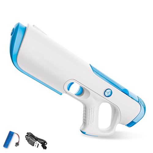 Elektrische Wasserpistole, 350CC/33 FT Elektrische und Manuelle Spritzpistole, Wasserpistole Elektrische Spielzeug mit großer Reichweite für Sommer Pool Schwimmen Party für Kinder & Erwachsene (A) Elektrische Wasserpistole, 350CC/33 FT Elektrische und Manuelle Spritzpistole, Wasserpistole Elektrische Spielzeug mit großer Reichweite für Sommer Pool Schwimmen Party für Kinder & Erwachsene (A) von GZWY