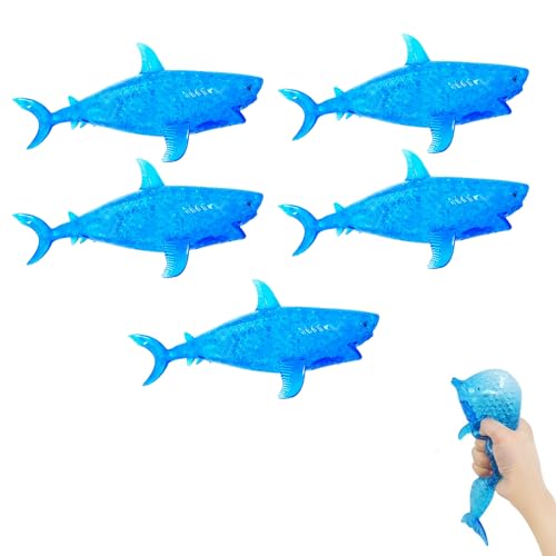 Tierische Dehnbare Spielzeuge, Squeeze Stressbälle, Anti Stress Haifisch Spielzeug, Sensorisches Zappelspielzeug zur Angstlinderung Anti Stress Spielzeug für Erwachsene und Kinder (Hai, 10) von GZWY