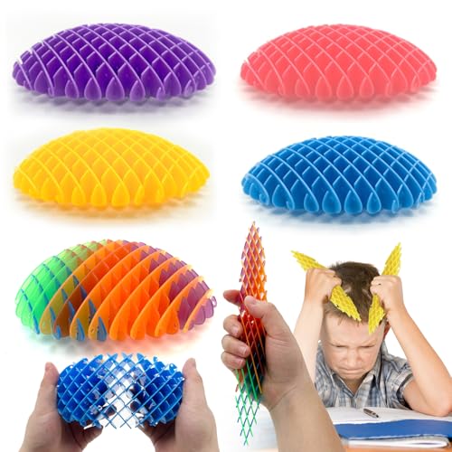 GZYUYNG Fidget Wurm Toy, 5 Pcs Fidget Toys Fidget Wurm Spielzeug, Stretchy Formwandelnder Wurm, Wurm Fidget Toys, Wurm Sensorik Spielzeug, Morph Worm Anti Stress Spielzeug für Erwachsene und Kinder von GZYYANG