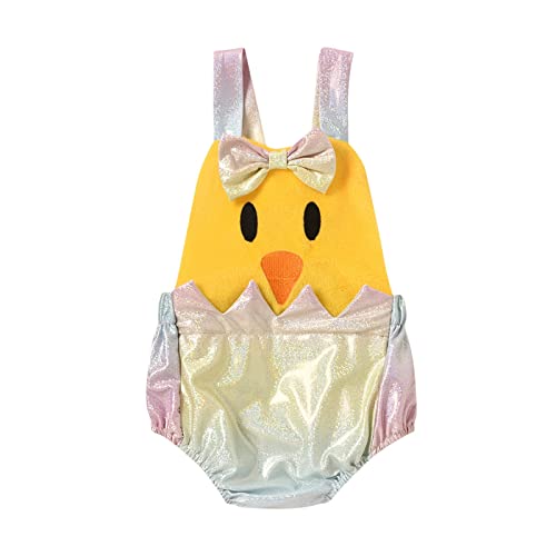 GZYshoyao Kleinkind Newborn Baby Strampler Kostüm küken osterhasenkostüm Outfit Cartoon Tier Plüsch Mit Kapuze Karneval Kostüm von GZYshoyao