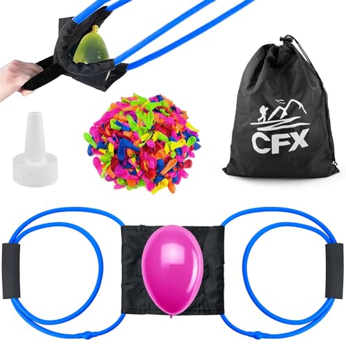 GZhaimai 4 Stk Wasserbomben Schleuder, Wasserbomben Schleuder 1 Person und mit 500 Ballons, 1 Tasche und 1 Wasserinjektor für Wasserschlacht, Wasser Spiel GZhaimai 4 Stk Wasserbomben Schleuder, Wasserbomben Schleuder 1 Person und mit 500 Ballons, 1 Tasche und 1 Wasserinjektor für Wasserschlacht, Wasser Spiel von GZhaimai