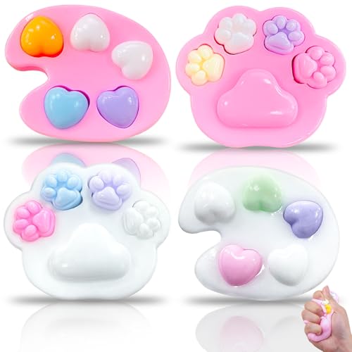 GZjiyu 2 STK Cat Paw Squeeze Toy, Katzenpfoten Squishy Spielzeug, Stressabbau Fidget Toys, Cat Paw Squishy mit 2 Antistress Spielzeug, für Büro Reise und Zuhause Geschenk für Erwachsene und Kinder GZjiyu 2 STK Cat Paw Squeeze Toy, Katzenpfoten Squishy Spielzeug, Stressabbau Fidget Toys, Cat Paw Squishy mit 2 Antistress Spielzeug, für Büro Reise und Zuhause Geschenk für Erwachsene und Kinder von GZjiyu