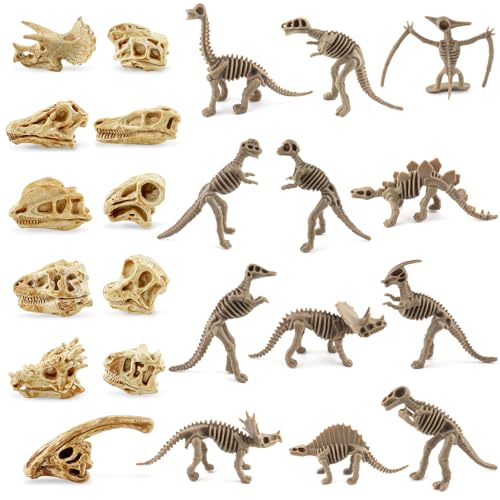 GZqiancang 23 STK Dinosaurier Fossil Skelett, Simulation für Wissenschaftsspiele, Dekorationen und Geburtstagsfeiern (2 Stile) GZqiancang 23 STK Dinosaurier Fossil Skelett, Simulation für Wissenschaftsspiele, Dekorationen und Geburtstagsfeiern (2 Stile) von GZqiancang